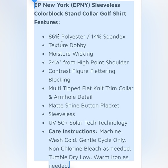 EP⛳️NewYork Pro White & Black Mesh ZipFitted top Pit-Pit 19”L24”Bright White
EUC - Picture 4 of 7